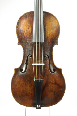 Violine, Johann Christoph Leidolff, Wien 176?, Orginalhals, orginal befestigt.