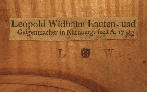 Leopold Widhalm (Sohn), Nürnberg 1784