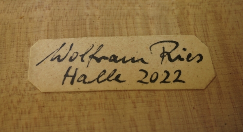 Geige - Wolfram Ries, Halle 2022