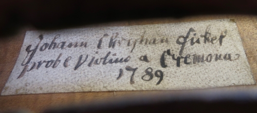 Johann Christian Ficker, Markneukirchen 1789